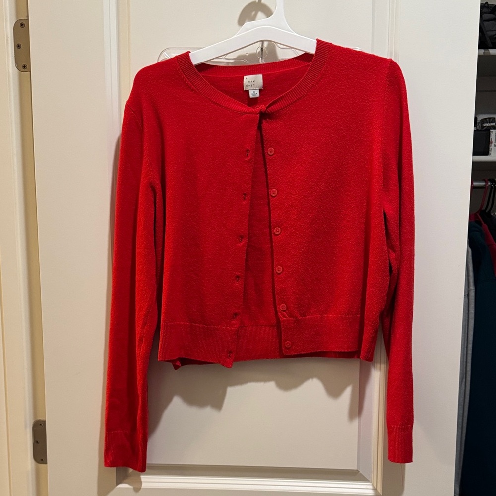 Target A New Day Red Cardigan
